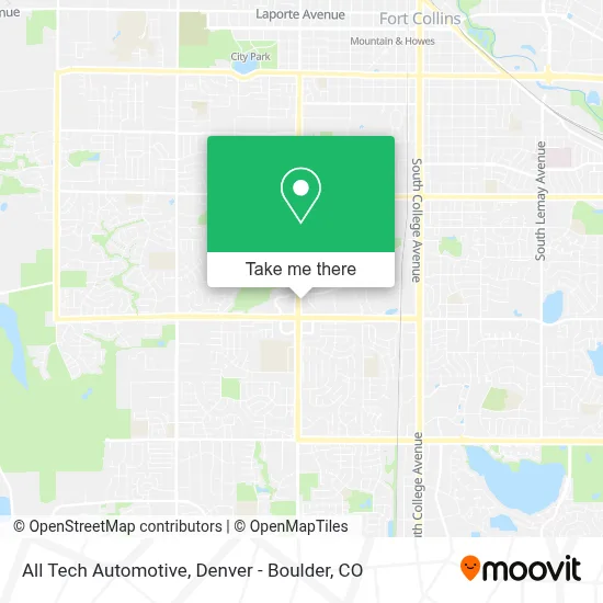 All Tech Automotive map