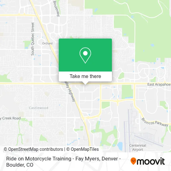 Ride on Motorcycle Training - Fay Myers map