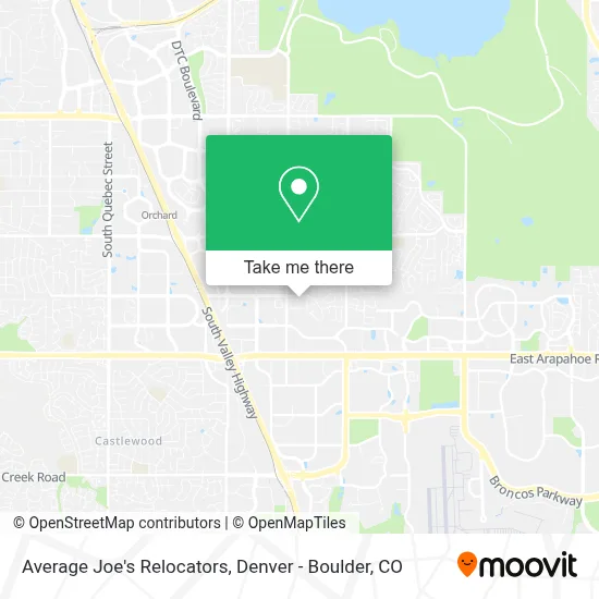 Average Joe's Relocators map