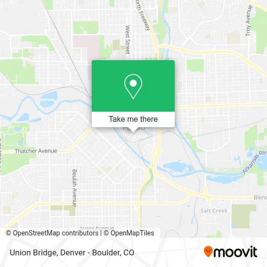 Union Bridge map