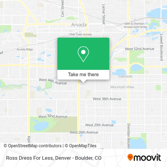 Ross Dress For Less map
