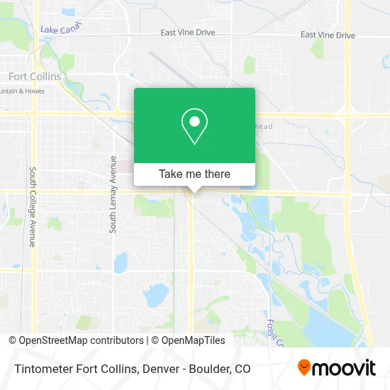 Tintometer Fort Collins map