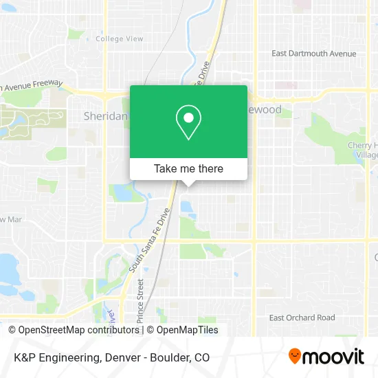 K&P Engineering map