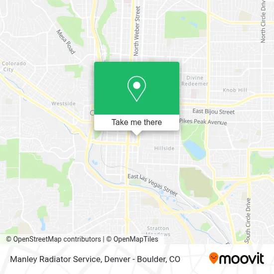 Manley Radiator Service map