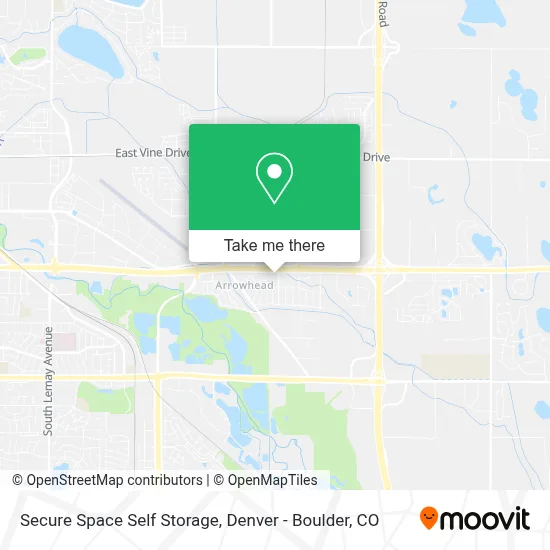 Secure Space Self Storage map