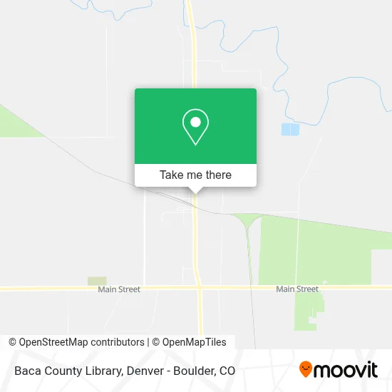 Baca County Library map