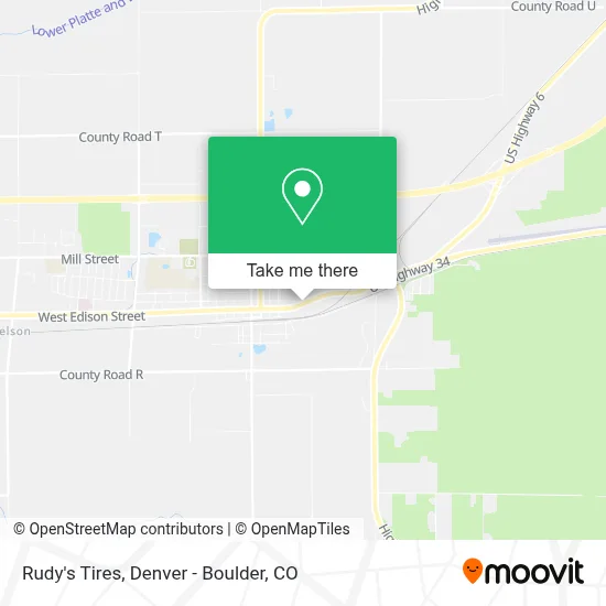 Rudy's Tires map