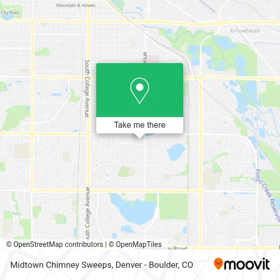 Midtown Chimney Sweeps map