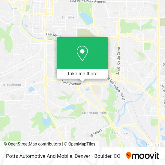 Potts Automotive And Mobile map