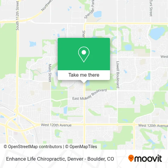 Enhance Life Chiropractic map