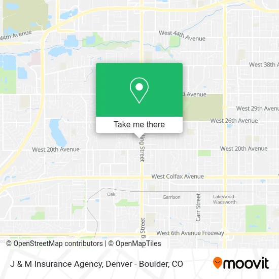 J & M Insurance Agency map
