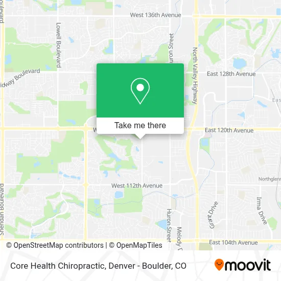 Core Health Chiropractic map
