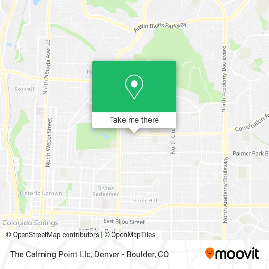 The Calming Point Llc map