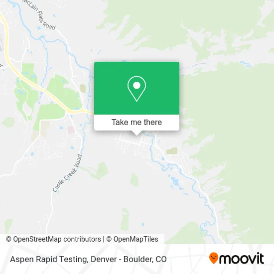 Aspen Rapid Testing map
