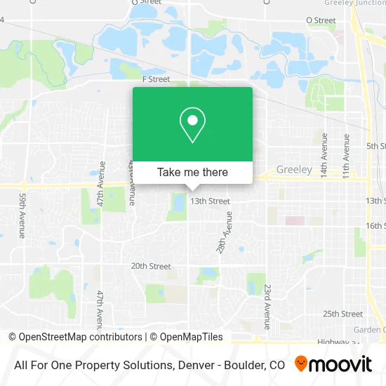 All For One Property Solutions map