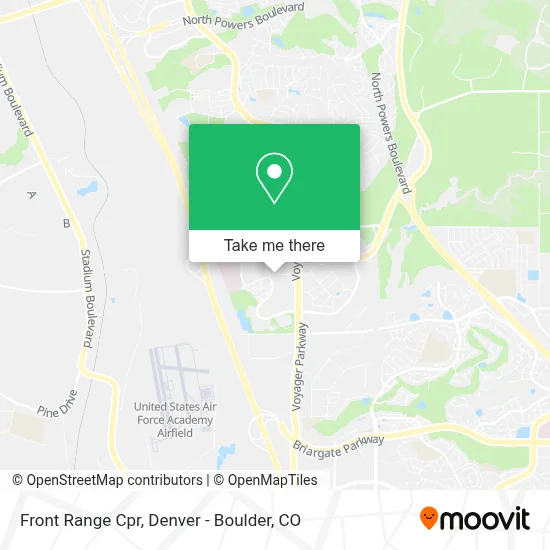 Front Range Cpr map