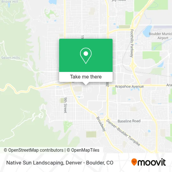 Native Sun Landscaping map
