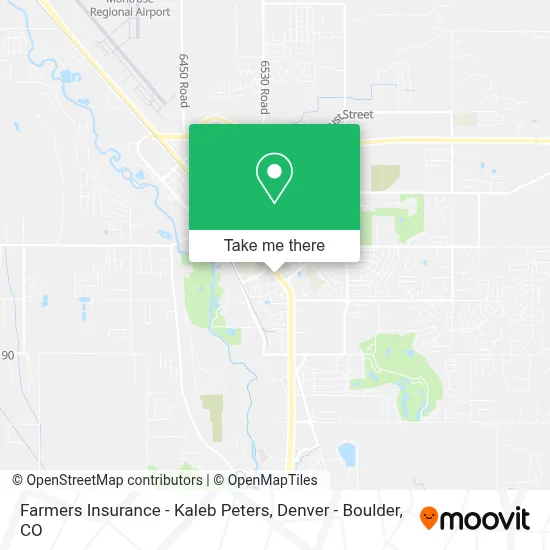 Farmers Insurance - Kaleb Peters map