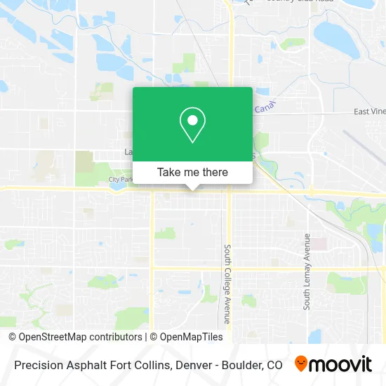 Precision Asphalt Fort Collins map