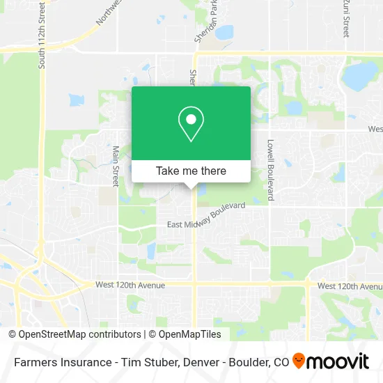 Farmers Insurance - Tim Stuber map
