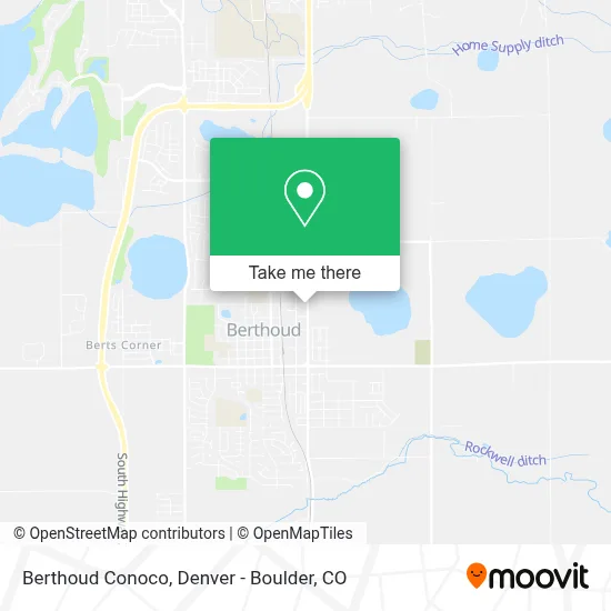 Berthoud Conoco map