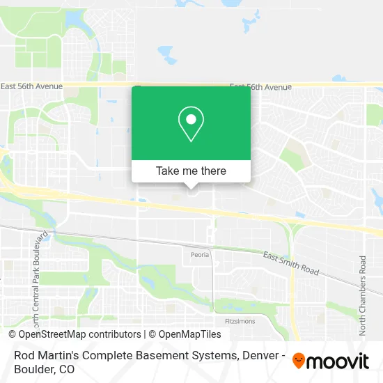 Rod Martin's Complete Basement Systems map