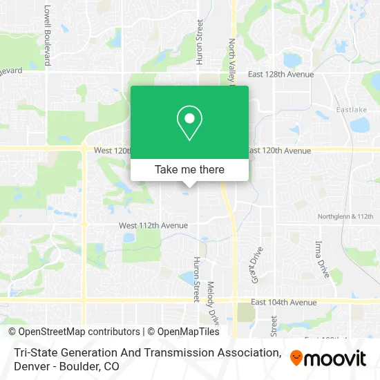 Tri-State Generation And Transmission Association map
