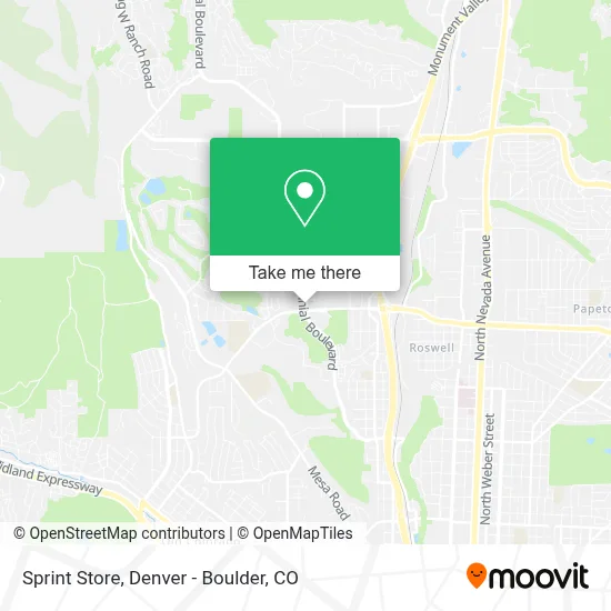 Sprint Store map