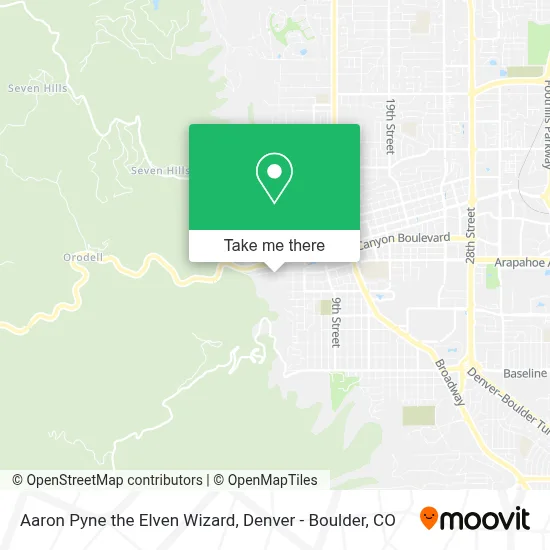 Aaron Pyne the Elven Wizard map