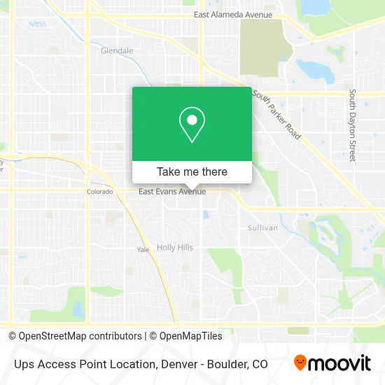 Ups Access Point Location map