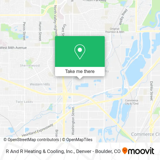 R And R Heating & Cooling, Inc. map