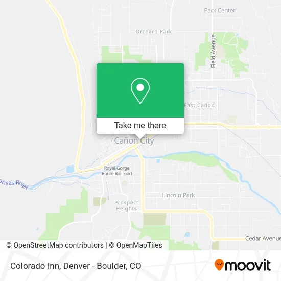 Colorado Inn map