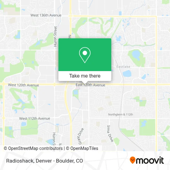 Radioshack map