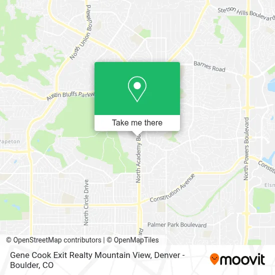 Gene Cook Exit Realty Mountain View map