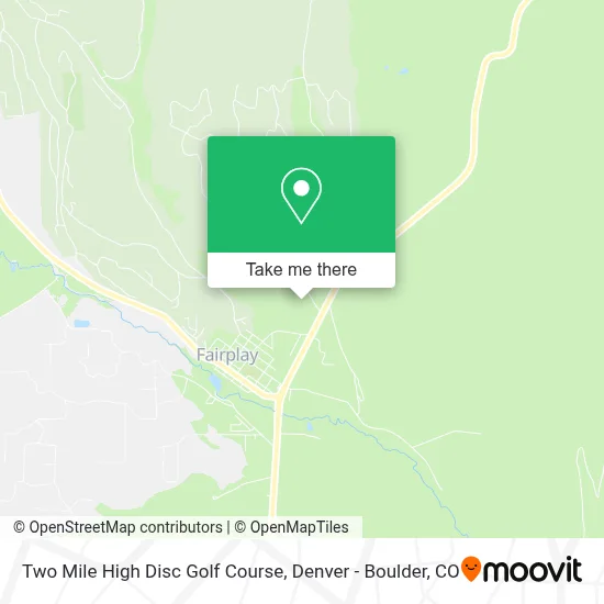 Two Mile High Disc Golf Course map