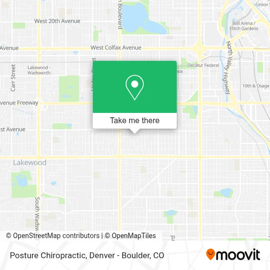 Posture Chiropractic map