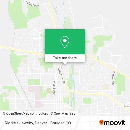 Riddle's Jewelry map