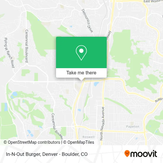 In-N-Out Burger map