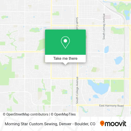 Morning Star Custom Sewing map