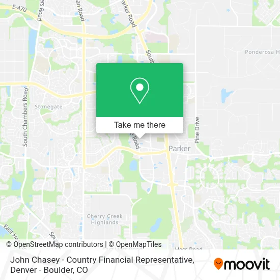 John Chasey - Country Financial Representative map