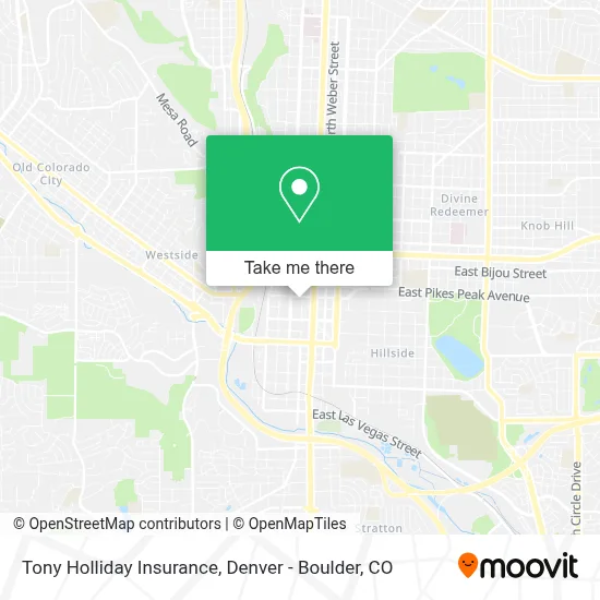 Tony Holliday Insurance map