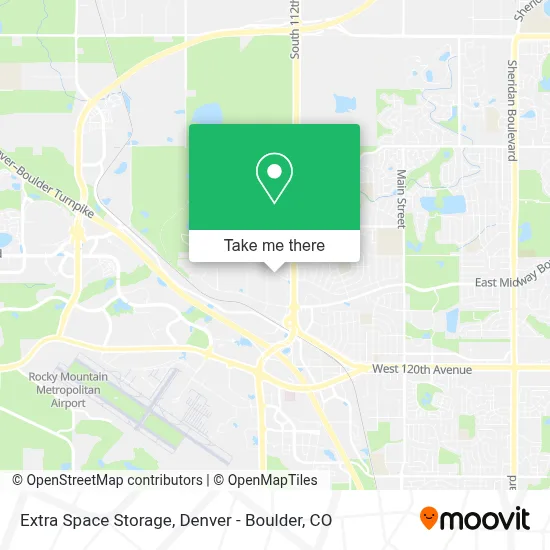Extra Space Storage map