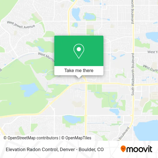 Elevation Radon Control map