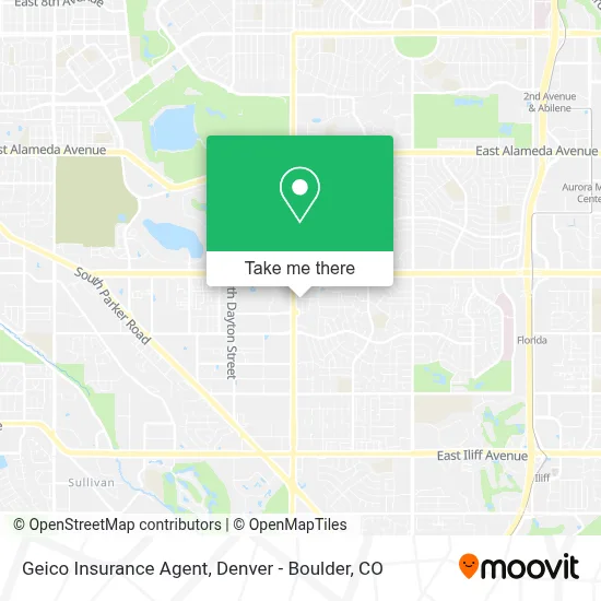Geico Insurance Agent map