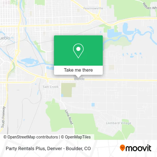Party Rentals Plus map