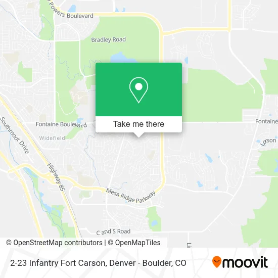 2-23 Infantry Fort Carson map