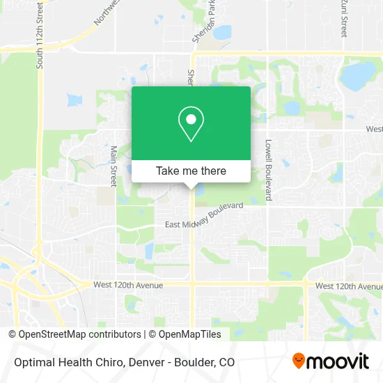 Optimal Health Chiro map