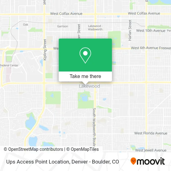 Ups Access Point Location map