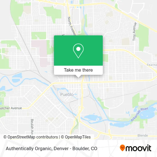 Authentically Organic map