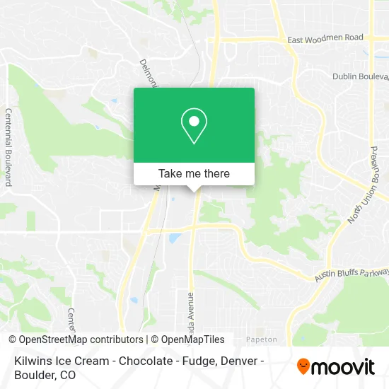 Kilwins Ice Cream - Chocolate - Fudge map